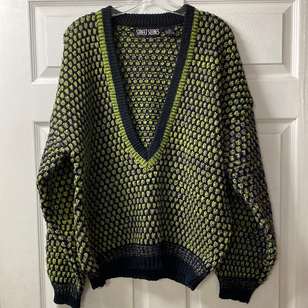 Street Scenes Sweater, VintageMen’s Med